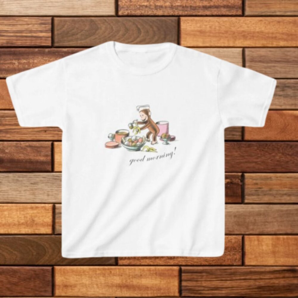 Good Morning Curious George Graphic T Shirt